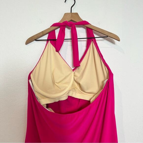 MAGICSUIT SOPHIE UNDERWIRE TANKINI TOP PLUS SIZE 22W ROSE BRAND NEW - Picture 7 of 8